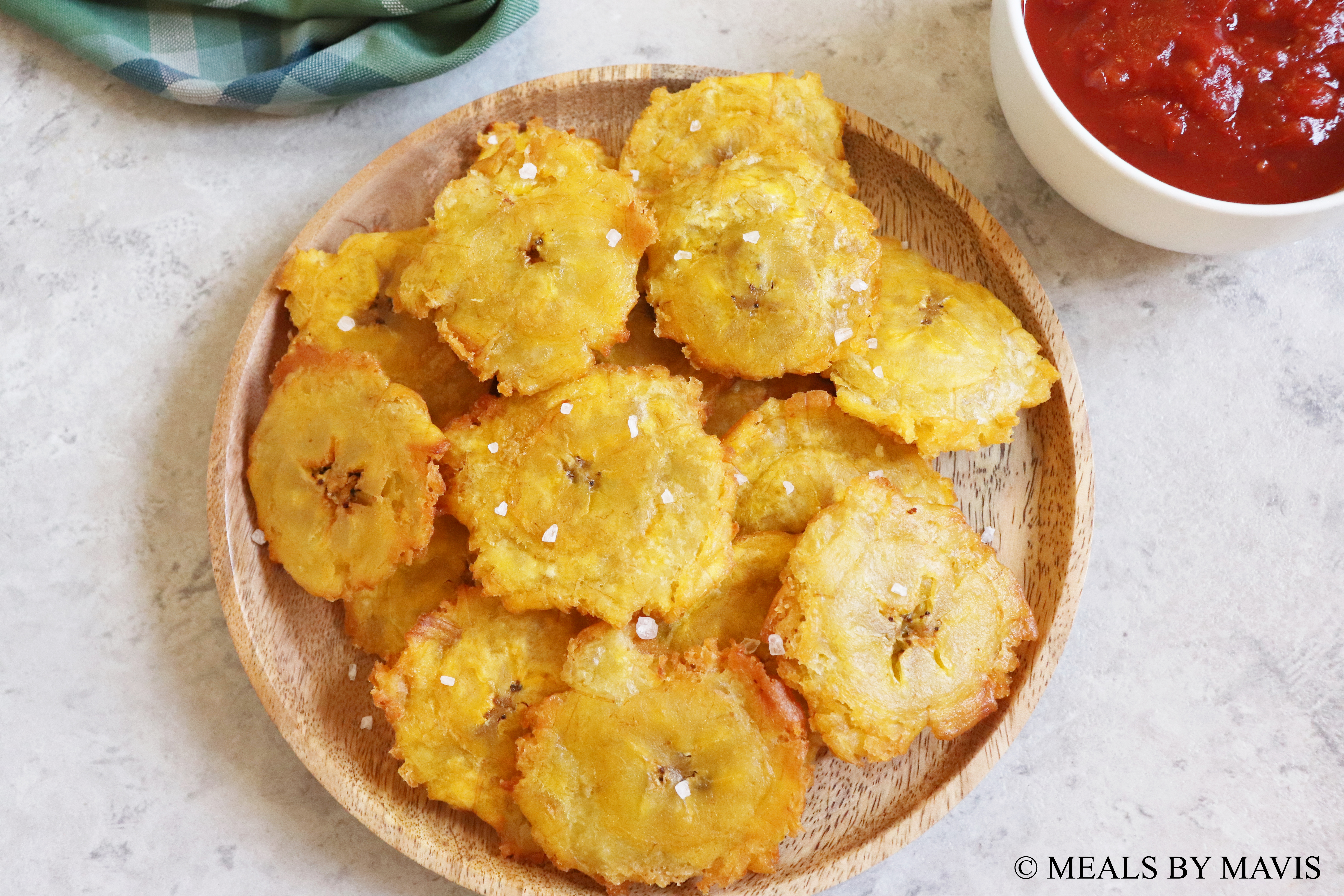 Tostones (Twice-Fried Plantain Chips) - Meals By Mavis